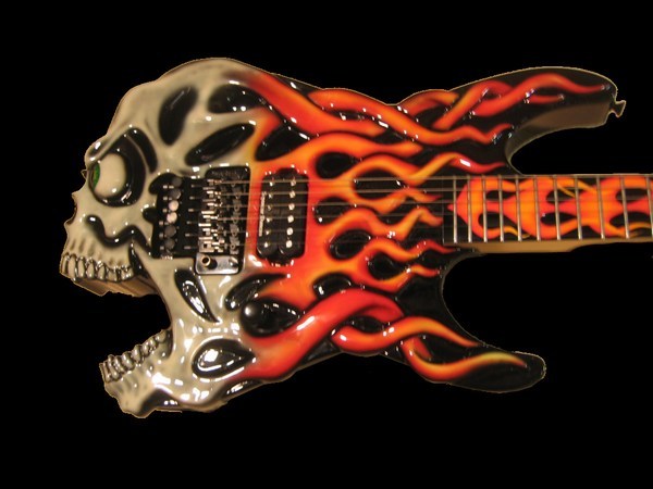 ESPScreamingSkullGuitarJimmyDiresta1Black ESPScreamingSkullGuitarJimmyDiresta1Black